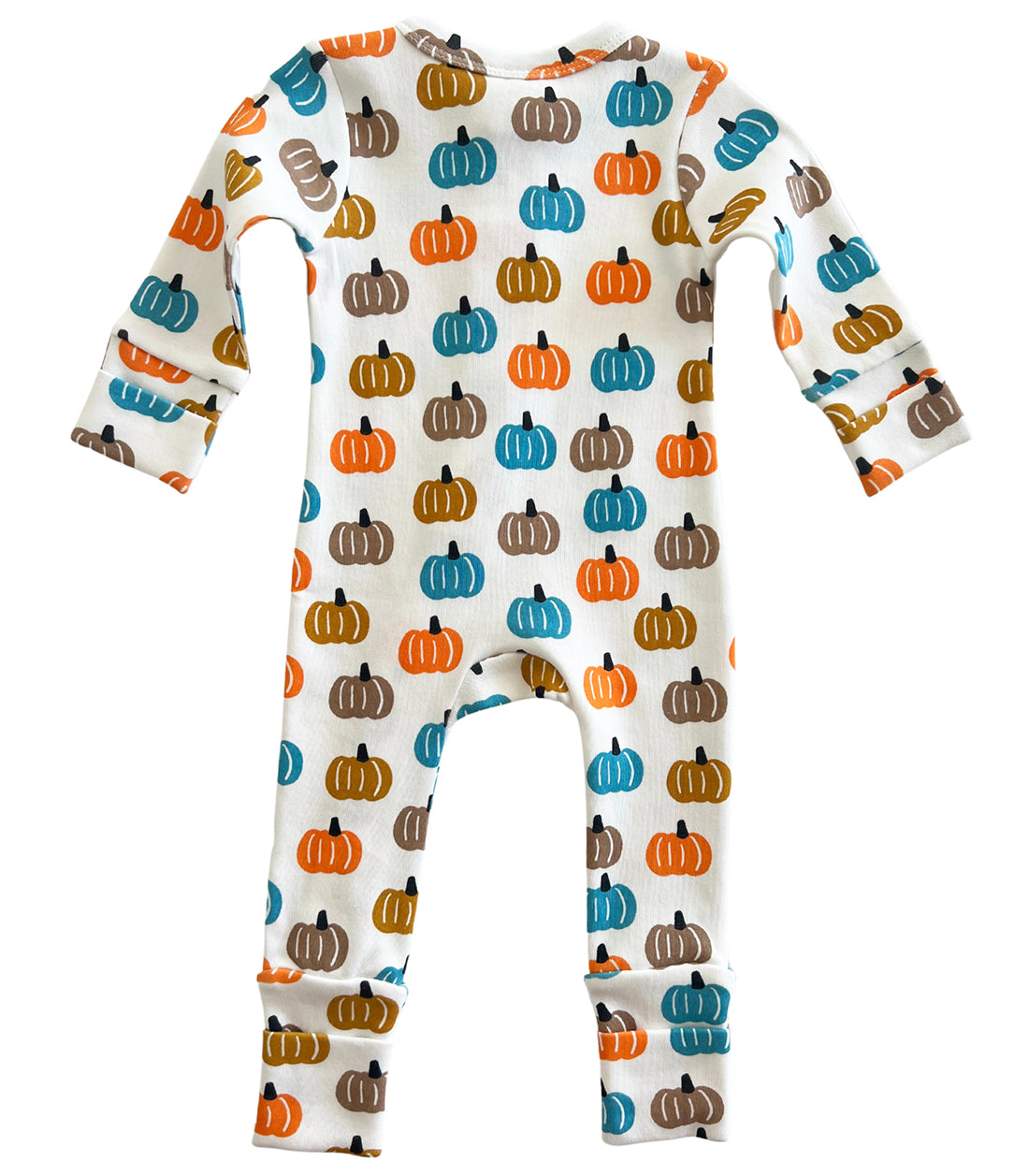 Pumpkin Patch / Organic 2-Way Zip Romper