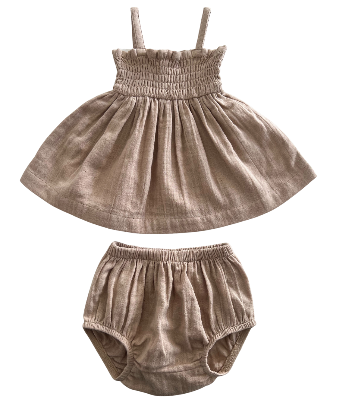 Sand / Organic Smocked Set