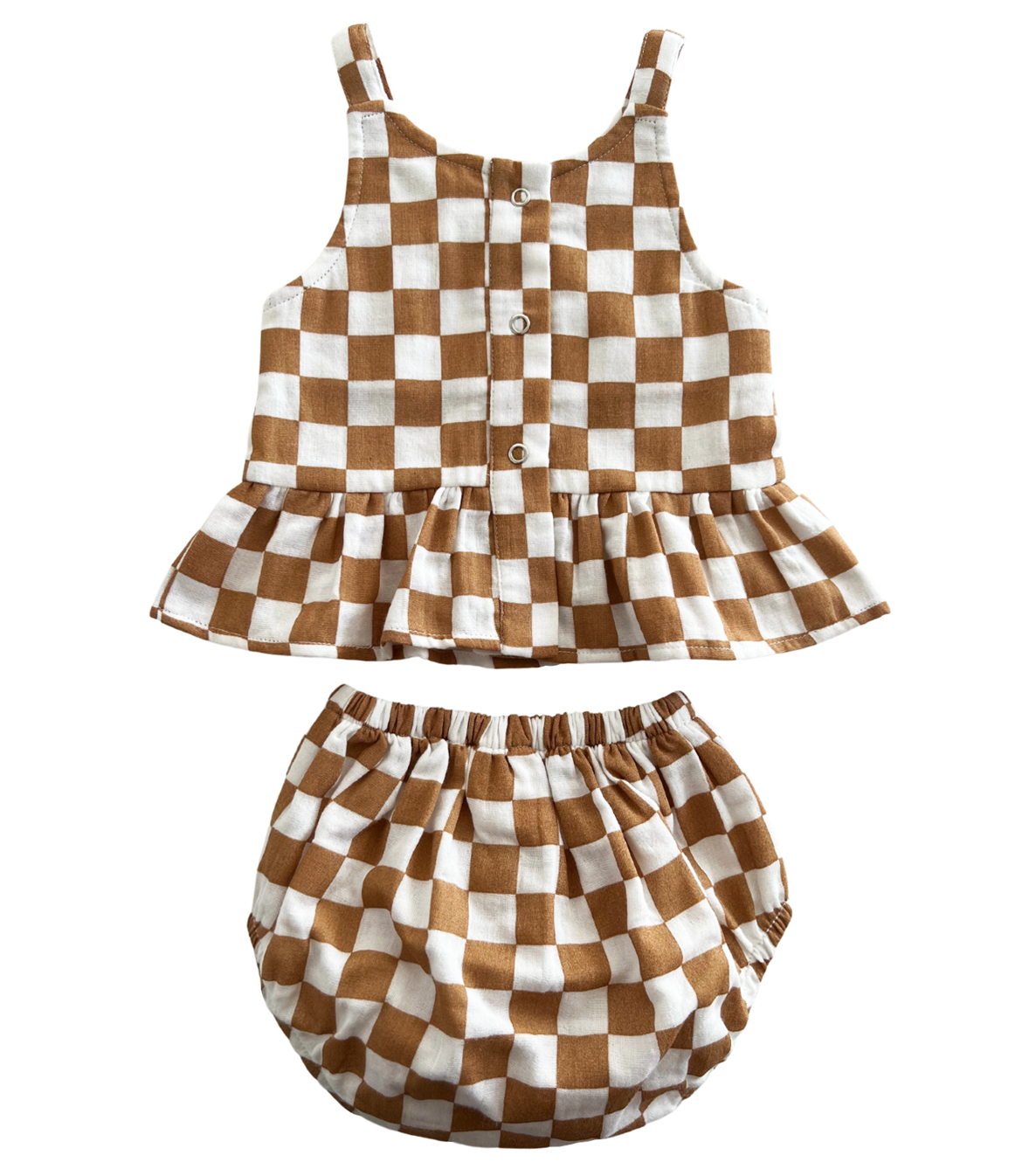 Sundae Checkerboard / Organic Peplum Set