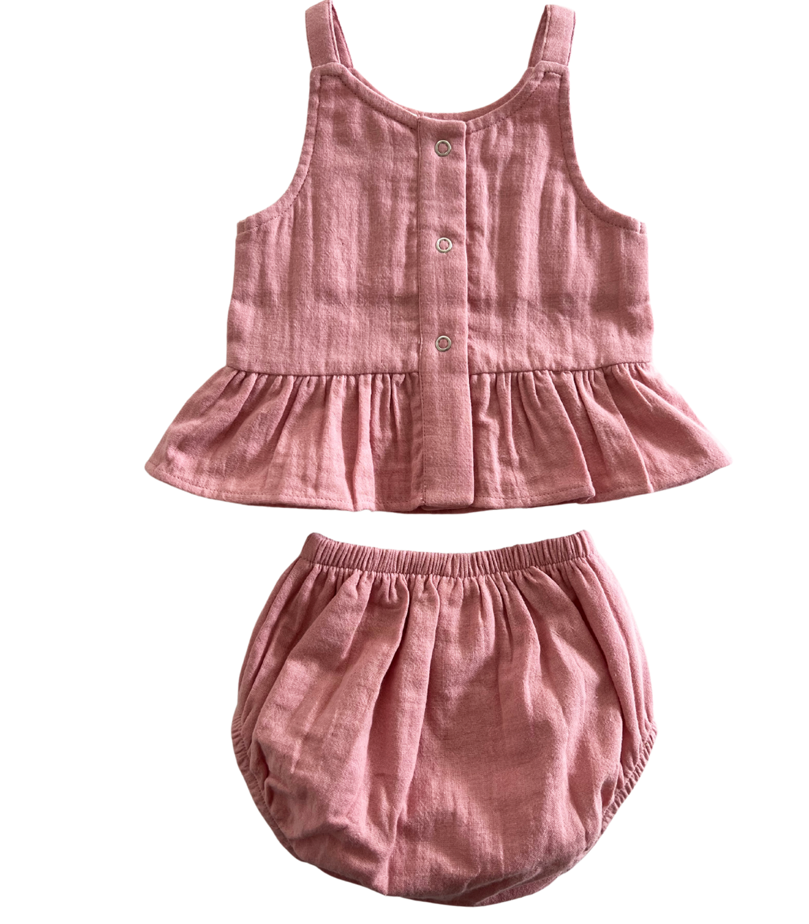 Rosy / Organic Peplum Set