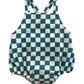 Pacific Checkerboard / Organic August Sunsuit