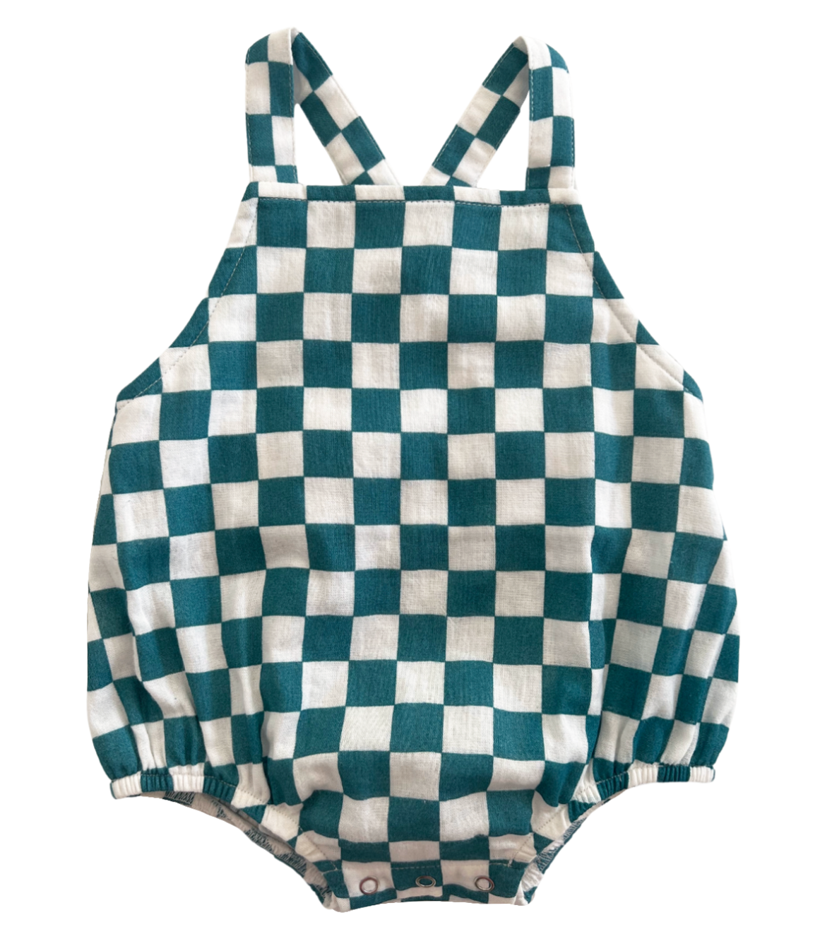 Pacific Checkerboard / Organic August Sunsuit