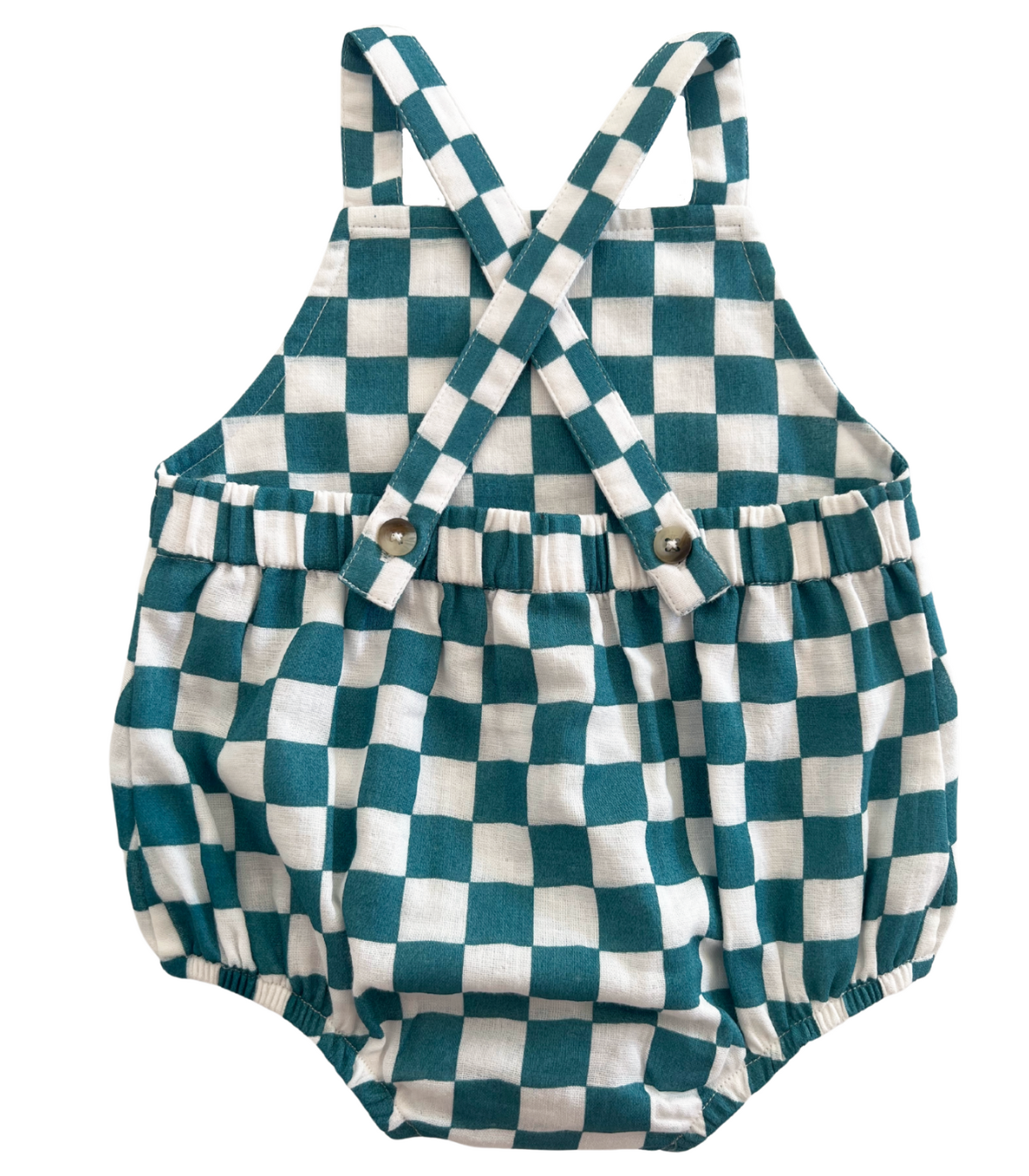 Pacific Checkerboard / Organic August Sunsuit