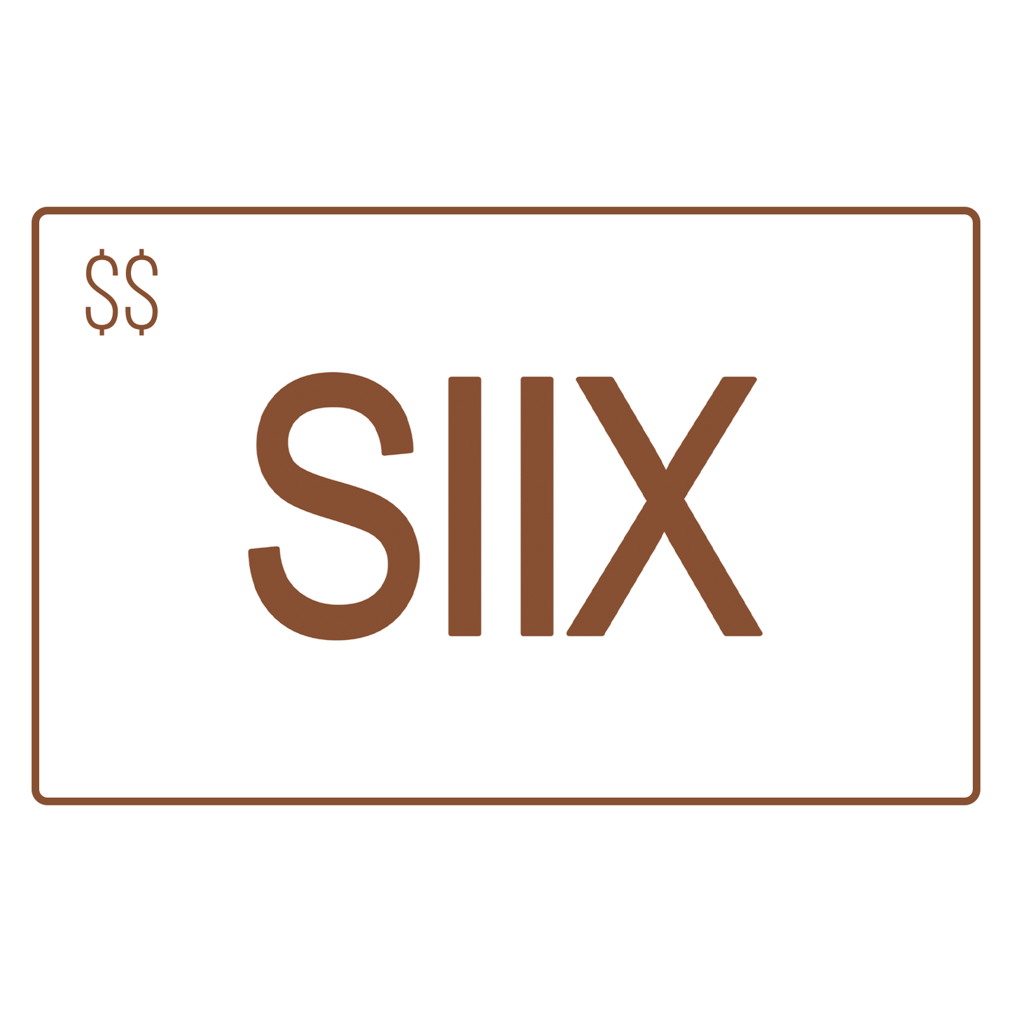 Siix Collection Gift Card