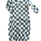 Blueberry Muffin Checkerboard / Organic Gown