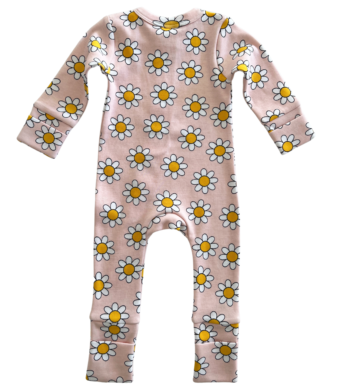 Daisy Pop Taffy / Organic 2-Way Zip Romper