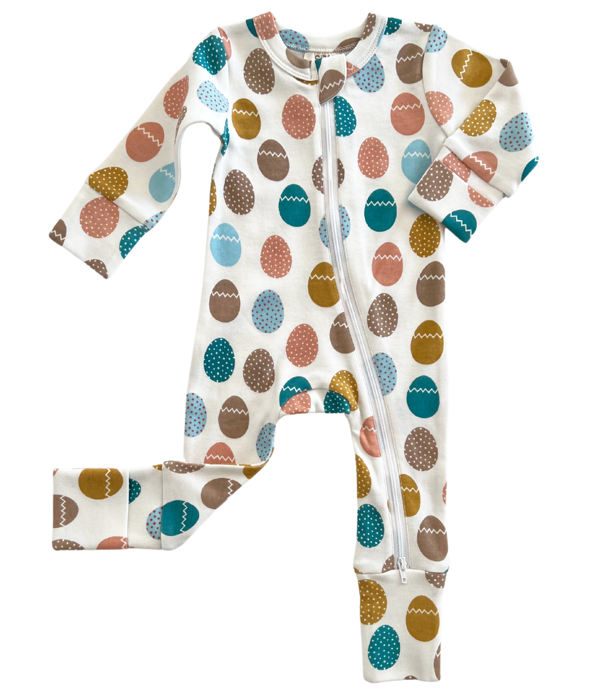 Easter Egg Hunt / Organic 2-Way Zip Romper