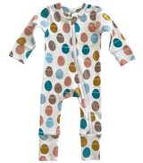 Easter Egg Hunt / Organic 2-Way Zip Romper