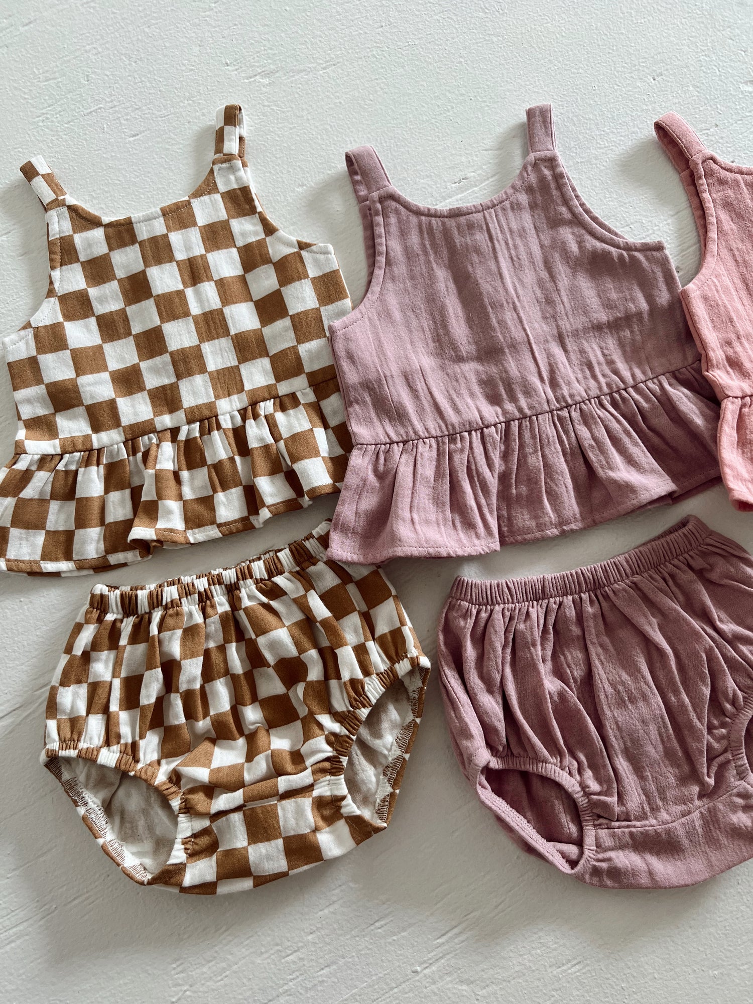 Rosy / Organic Peplum Set