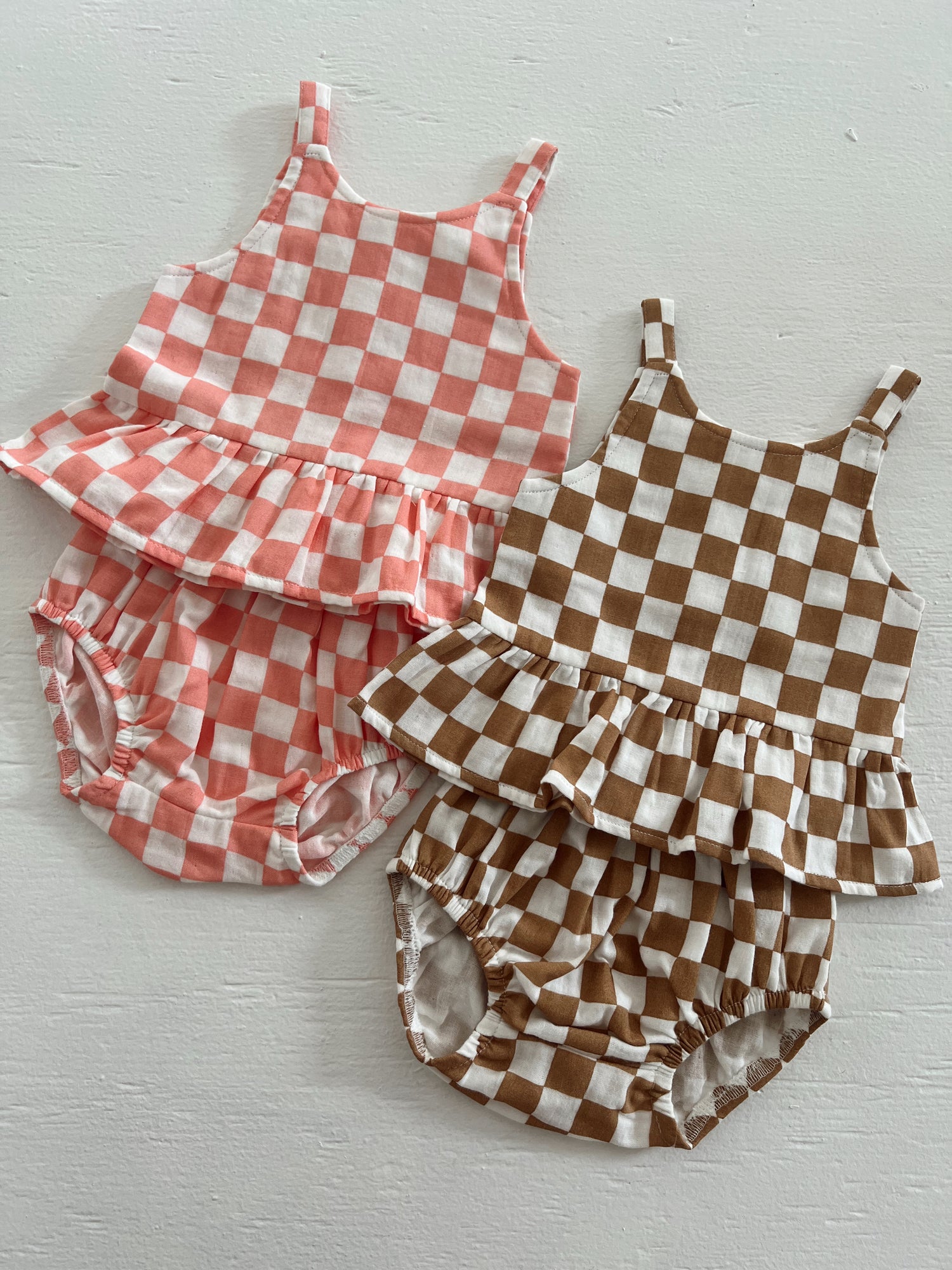 Sundae Checkerboard / Organic Peplum Set