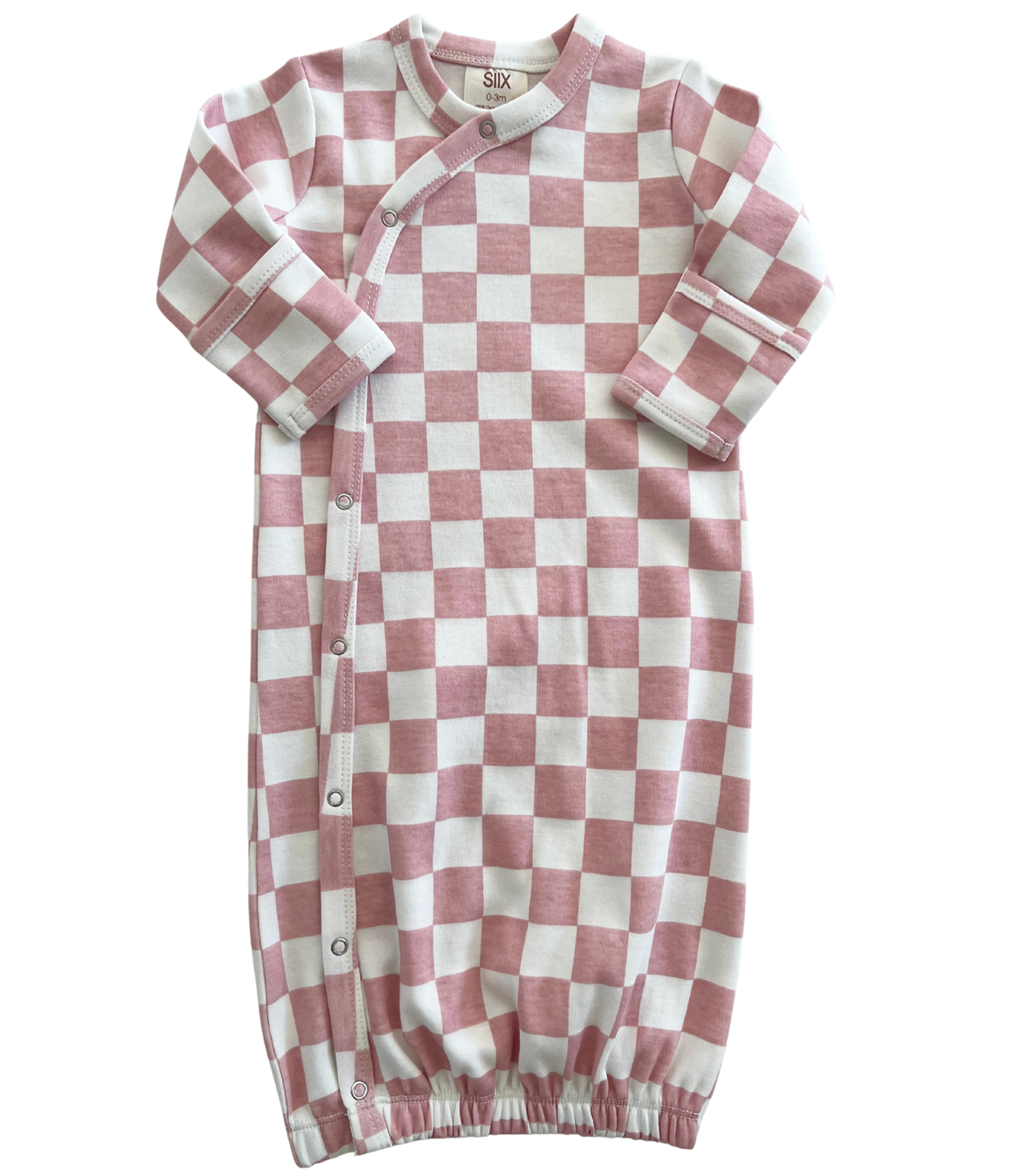 Strawberry Shortcake Checkerboard / Organic Gown