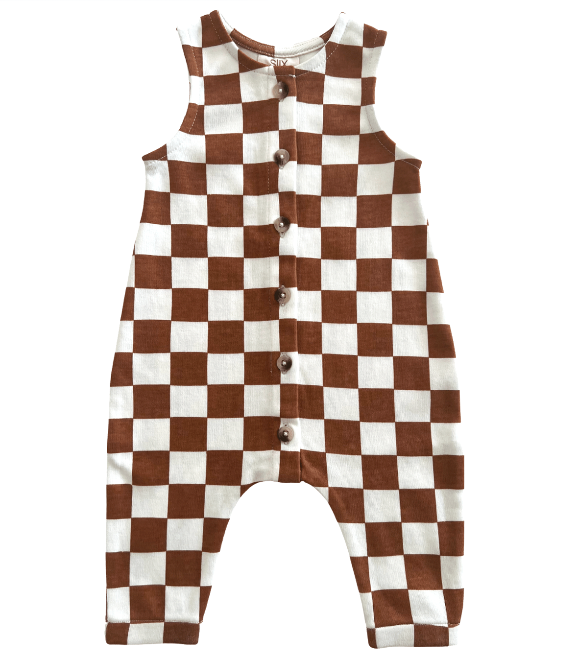 Stracciatella Checkerboard / Organic Bay Jumpsuit