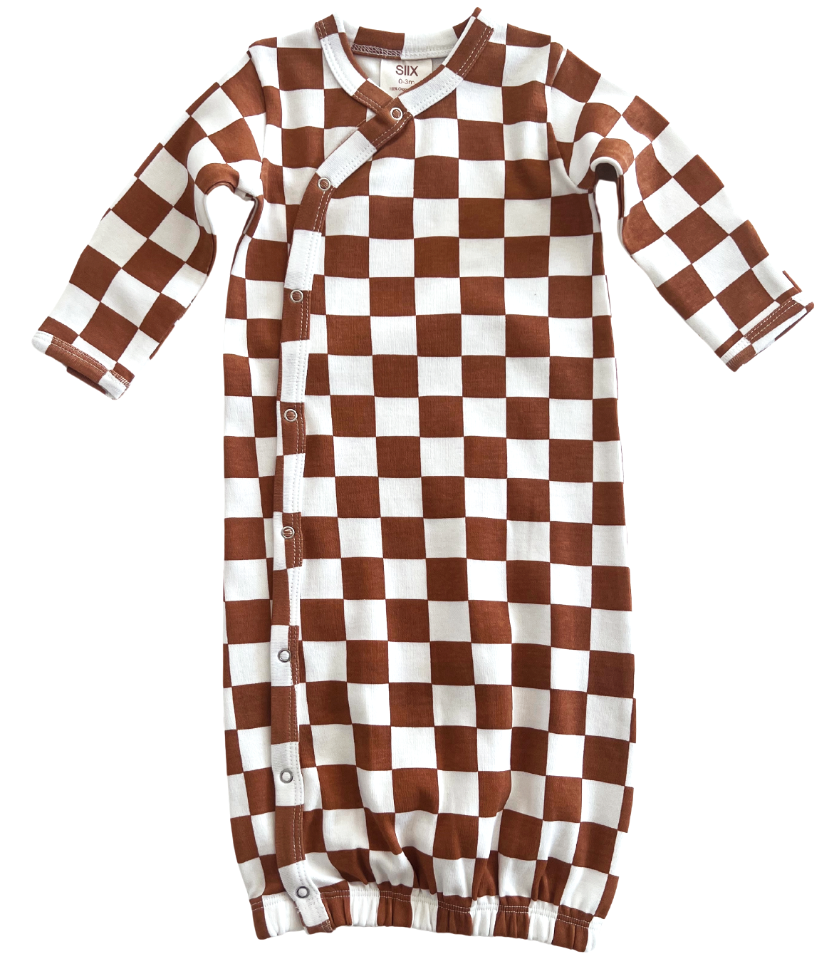 Stracciatella Checkerboard / Organic Gown