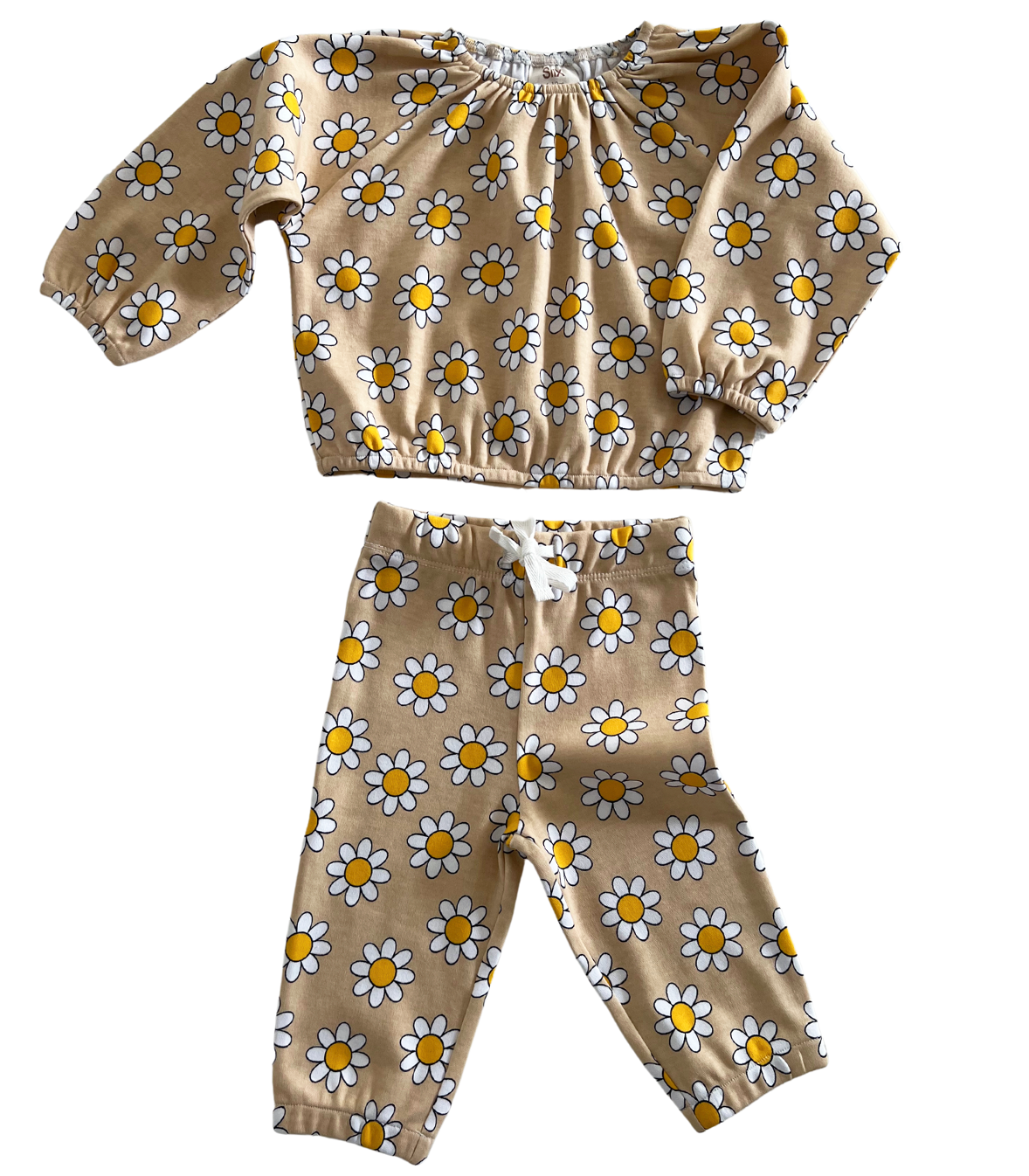 Daisy Pop Biscotti / Organic Mode Top + Pant Set