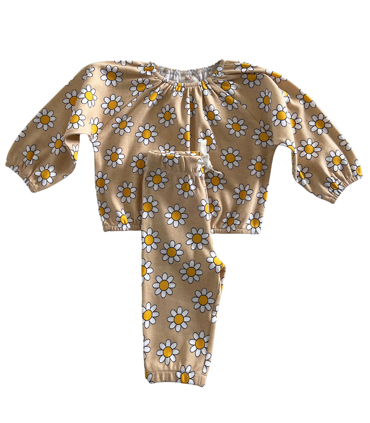 Daisy Pop Biscotti / Organic Mode Top + Pant Set