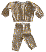 Daisy Pop Biscotti / Organic Mode Top + Pant Set